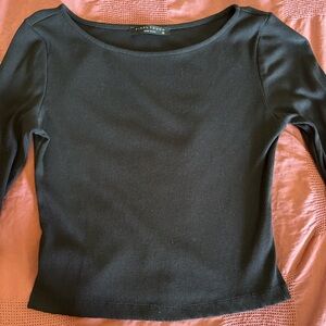 Cropped black long sleeve
